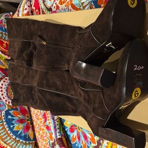 Michael Kors brand new over the knee brown suede boots